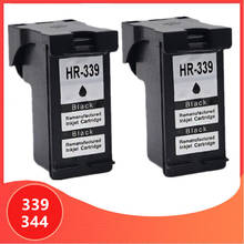 2 X Black Compatible 339 344 ink cartridge for hp339 for hp344 for hp officejet 7210 7313 7410 Photosmart 2710 8450 printer 2024 - buy cheap