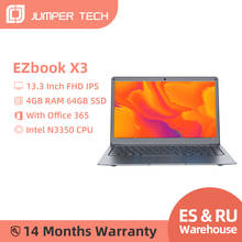 Jumper-ordenador portátil EZbook X3 Intel 4/8GB 64/128GB, 13,3 pulgadas, 1920x1080 pantalla IPS, WiFi 2,4G/5G, Win 10, Notebook 2024 - compra barato