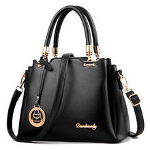 Женская сумка в винтажном стиле, повседневная сумка-тоут, модная женская сумка-мессенджер, сумка на плечо с ручкой сверху, кошелек из кожи, новинка 2020, черный, синий 2024 - купить недорого