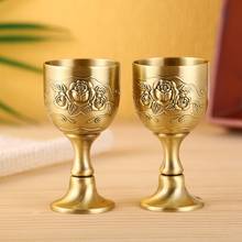 European Style Metal Antique Bronze Liquor Cup Creative Personality Home Russian Goblet Small Wine Goblet Bar Drinkware 2024 - buy cheap