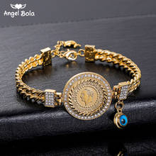 Trendy Charms Allah Jewelry Turkish Coin Bangle Men Islam Woman New Religious Faith Fashion Middle East Muslim Bracelet Arabic 2024 - buy cheap