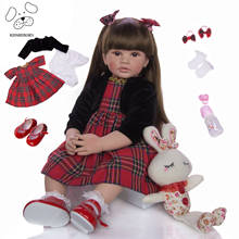 Keiumi-boneca realista, 60 cm, silicone, vinil, crianças, presente para aniversário, natal 2024 - compre barato