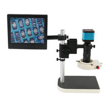 Câmera digital de microscópio com hdmi e usb, lente montada 100xc-mount para celular, gravador de reparo de chip pcb, 21mp, 1080p 2024 - compre barato