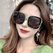 Классические квадратные солнцезащитные очки для женщин 2020 модные брендовые дизайнерские Винтажные Солнцезащитные очки в большой оправе женские солнцезащитные очки UV400 для вождения 2024 - купить недорого
