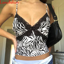 Sexy y2k estética top crop feminino, top curto feminino de verão, zebra, camisola gráfica, bonitinho para mulheres, patchwork, camisola de renda 2024 - compre barato