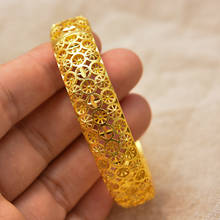 Wando puede abrir brazaletes árabes Duabi etíopes para mujer pulsera de Dubái Joyería Árabe Africano regalos joyería de la novia 2024 - compra barato