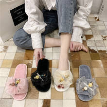 COOTELILI/женские шлепанцы зимняя обувь для женщин, новые модные пальто с искусственным мехом и завязками 1,5 см женские сандалии на высоком каблуке для женщин; Цвет розовый базового размера плюс 41 2024 - купить недорого