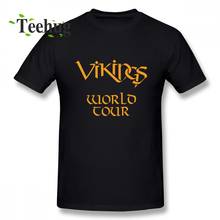 Cartoon Design Vikings Tees World Tour T-shirt Man New Arrival Top Design For Man Quality Cotton Clothes 2024 - buy cheap