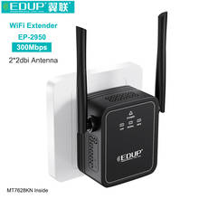 EDUP Wireless Wifi Repeater 300Mbps 802.11n/b/g Network Wifi Extender Wireless Wi-Fi Expander 2024 - buy cheap