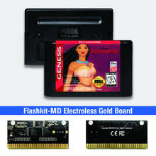 Покахонтас-USA метки Flashkit MD никелевое золото схема на основе печатной платы для Sega Genesis Megadrive игровая консоль 2024 - купить недорого