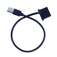 USB к Molex 4 Pin PC компьютер Вентилятор охлаждения 1 соединитель для ног шнур Кабель-адаптер 2024 - купить недорого