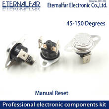 KSD301 10A 45 50 55 60 65 70 75 C Degrees Celsius Manual Reset Thermostat Normally Closed Temperature Switch Temperature Control 2024 - купить недорого