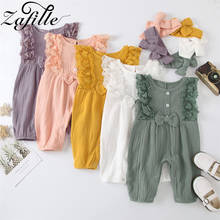 ZAFILLE Baby Girl Clothes For Newborns Lace Bow Solid Girl Baby Bodysuit For Newborns Pajamas Summer Baby Girl Sleepwear 2024 - buy cheap