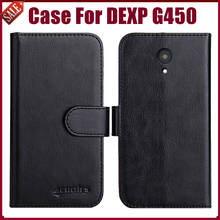 Hot! DEXP G450 Case 5" Fashion 6 Colors Flip Soft Leather Wallet Protective Cover For DEXP G450 Case Phone Bag 2024 - buy cheap