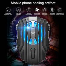 Mobile Phone Cooler for IPhone Xs Max Xs XR Silent Phone Radiator PUBG Controller Handle LED Light Cooling Fan for Samsung Huawe 2024 - buy cheap