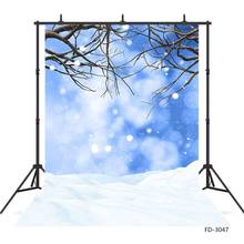 Fondo decorativo de vinilo con puntos de nieve para niños, recién nacidos, fiesta, Retrato, estudio fotográfico, Navidad, Invierno 2024 - compra barato