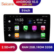 Seicane 9 inch 2DIN Android 10.0 2+32G Universal Car Radio  GPS Navigation Head Unit Player 4-Core Support Backup camera 2024 - buy cheap
