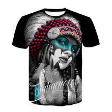 2022 New beautiful Indian Girl T-Shirts Print 3D Women/mens t shirts short sleeve crewneck tees casual t shirts unisex tees tops 2024 - buy cheap