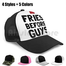 Fries Before Guys Baseball Cap Adjustable Snapback Hats Hip Hop Fries Before Guys Funny Humorous French Fry Fast Food Girls 2024 - buy cheap