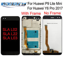 For Huawei P9 Lite mini LCD Display Touch Screen For Huawei Y6 Pro 2017 LCD With Frame P9 Lite mini LCD SLA L02 L22 L03 Screen 2024 - buy cheap