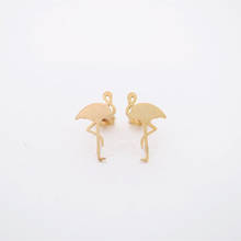 Brincos de flamingo pequeno, brincos de pássaros com orelha cortada vermelha para personagem individual de animais pequenos 2024 - compre barato