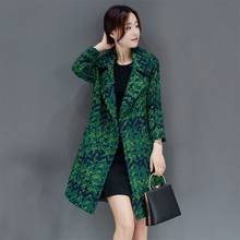 2020 Autumn Winter Women Wool Blends Coat And Jackets Casual Loose Pockets Female Medium Long Woolen Outerwear Plus Size O725 2024 - buy cheap