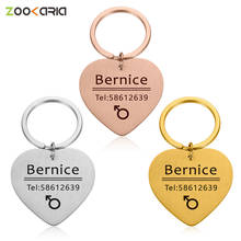 Dog Cat Pet ID Tags DIY Personalized Dogs ID Tag Stainless Steel Tag Engraving Name and Telphone Number Collar Accessories 2024 - buy cheap