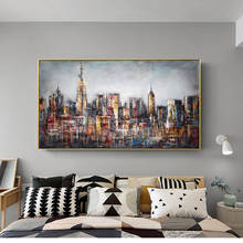 Abstract City Landscape  Canvas Paintings Posters and Prints Wall Art Picture for Living Room Home Decoration 2024 - buy cheap