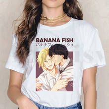 Japanese Anime Banana Fish Manga Unisex Short Sleeve Female Tops Tees Harajuku  VintageT Shirts Women's T-shirt 2024 - buy cheap