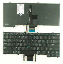 SSEA-nuevo teclado de EE.UU. con punta y retroiluminación, accesorio para DELL Latitude E7440 E7240 2024 - compra barato