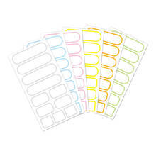 66PCS Colorful Waterproof Self-adhesive Labels Blank Name Sticker Office Memo Stationery Sticker Supermarket Price Blank Tag 2024 - buy cheap