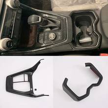 For Toyota RAV4 Rav 4 XA50 2020 2019 Carbon Fiber Gear Box Panel Water Cup Holder Frame Decoration Cover Trim Car Styling 2024 - buy cheap