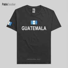 Camiseta masculina república de guatemala, camiseta de algodão com tecido guatemalan 2024 - compre barato