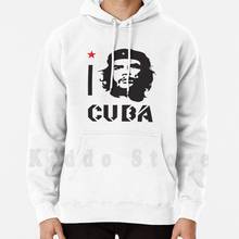 I Love Cuba-Sudadera con capucha de manga larga, ropa para Parte Superior Femenina, de viaje, con temática I Love Cuba, Ernesto Che Guevara, Cool Honey Moon 2024 - compra barato