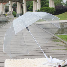 Зонт арочный прозрачный в форме гриба, свадебное украшение, зонтик от солнца и дождя, водонепроницаемый, 1 шт. 2024 - купить недорого