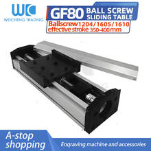 GF80 SFU1605/1204/1610 350 400mm sealed dust-proof ball screw double-track linear guide electric CNC module lifting cross slide 2024 - buy cheap