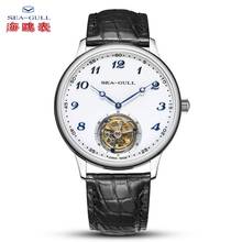 Seagull Men's Watch Tourbillon Manual Mechanical Watch Classic Casual Sapphire Alligator Leather Strap Heritage Series 8809 2024 - buy cheap