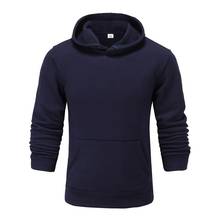 2019 new solid color Sweatshirt autumn winter casual Hoodie men's long sleeve solid color Hoodie 2024 - buy cheap