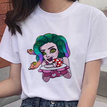 new snake beauty T shirt Women printed Harajuku Tshirt Short Sleeve Four Seasons applicable T-shirt White Tops Female Clothing 2024 - buy cheap