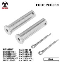 Motorcycle Free shipping Steel Footpeg Foot Pegs Pins For Suzuki DRZ400 DRZ400S DRZ400E DRZ400SM RM125 RM250 RM250Z RMZ250 2024 - buy cheap