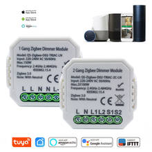 5/3/2/1 PCS Tuya ZigBee 3.0 Smart Dimmer Switch Module With Neutral 1/2 Gang 2 Way Wireless Control Switch Relay Works Zigbee 2024 - buy cheap