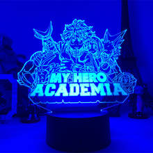 3d Lamp Anime My Hero Academia Logo Night Light Gift  for Kids Child Bedroom Decor Birthday Gift Manga Gadget Daichi Lamp Haikyu 2024 - buy cheap