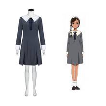 Vestido de una pieza de Anime WONDER EGG, Aonuma, Neiru, gris oscuro, estilo japonés, gris encantador, trajes de Cosplay 2024 - compra barato