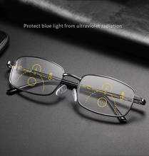 Progressive Multifocus Ultralight Full-rim Reading Glasses Women Men See Near and Far Anti Blu Classic Fashion 1 2 3 to 4 2024 - buy cheap