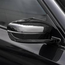 Для Bmw G30 G11 5 серия 7 серия автомобильные аксессуары углеродное волокно Автомобильное зеркало заднего вида анти-трет отделка полоски анти-наклейки против столкновения 2024 - купить недорого