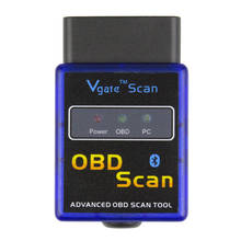 Автомобильный диагностический сканер Vgate Mini ELM327, Bluetooth, OBD2, V2.1, ELM 327, OBD 2 2024 - купить недорого