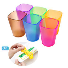 Цветная фотография, Экологически чистая, утолщенная фотография, полупрозрачная матовая чашка для ополаскивания, чашка для мытья зубов 2024 - купить недорого