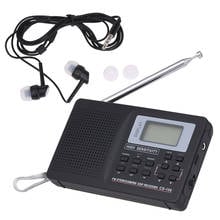 Portable Radio Mini FM Radio FM/AM/SW Radio Pocket Digital Stereo Radio Receiver Earphone Output Time Display External Antenna 2024 - buy cheap