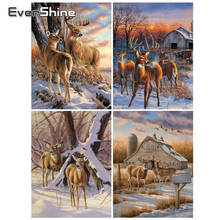 EverShine-pintura de diamantes 5D DIY, bordado de ciervos, punto de cruz, mosaico de animales, imagen de diamantes de imitación, arte hecho a mano, decoración de pared 2024 - compra barato