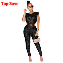 2021 New Arrivals Sexy Rompers Womens Jumpsuit Summer Sleeveless Belt Elegant Lady Plus Size Bodycon Overalls Birthday Outfits 2024 - buy cheap